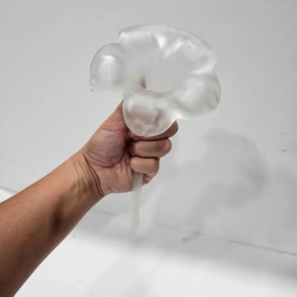 Frosted Glass Flower Decoration